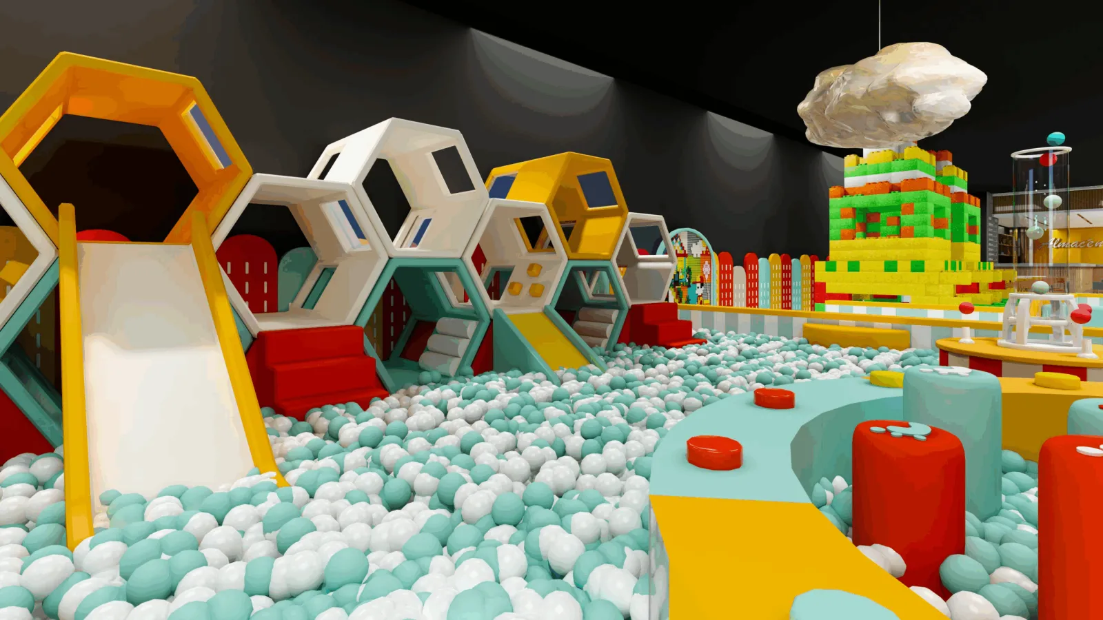 Zona de juego suave para los peques más pequeños en L’Ametlla